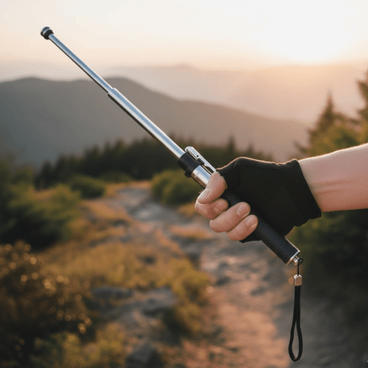 Folding Trekking Pole — Automatic Open, Non-Slip Grip 1