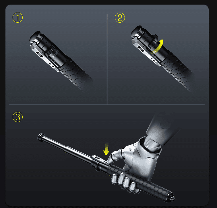 Folding Trekking Pole — Automatic Open, Non-Slip Grip 5