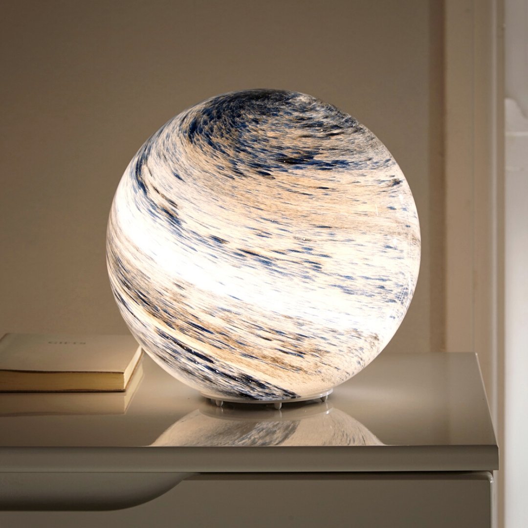 Glass Moon Lamp — 16 Colors with Remote Control 1