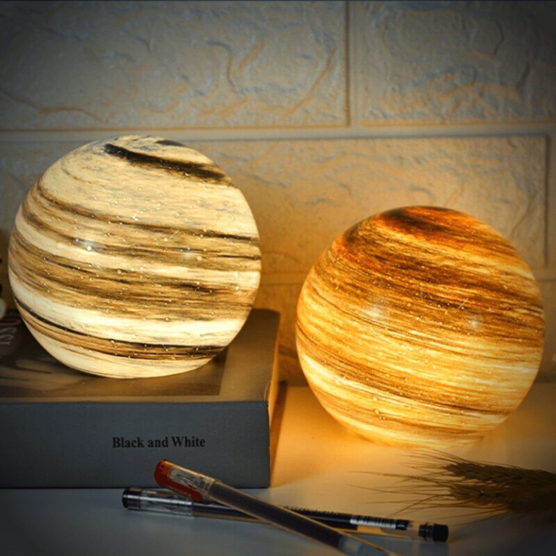 Glass Moon Lamp — 16 Colors with Remote Control 3