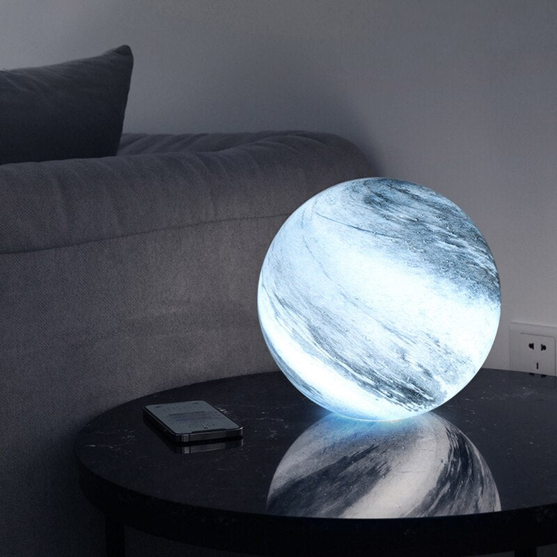 Glass Moon Lamp — 16 Colors with Remote Control 5
