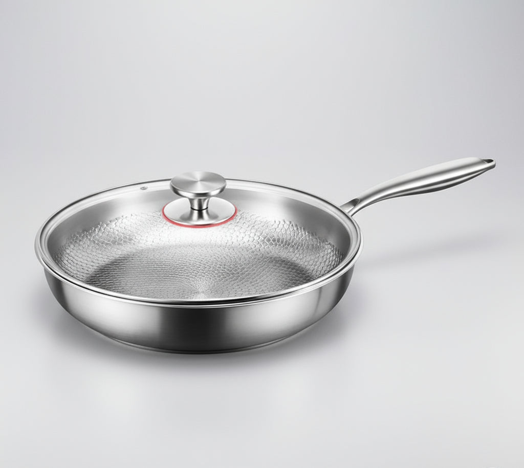 Hammered Titanium Nonstick Pan — Even Heat Cooking 11