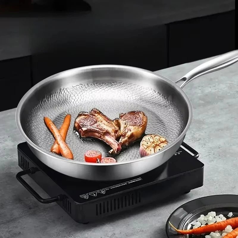Hammered Titanium Nonstick Pan — Even Heat Cooking 2