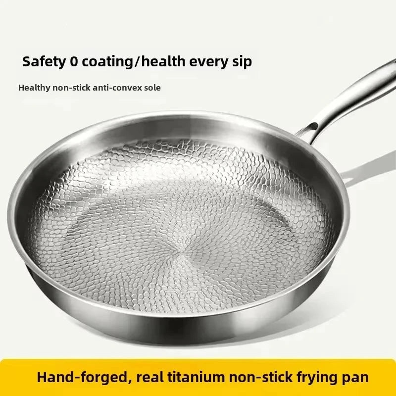 Hammered Titanium Nonstick Pan — Even Heat Cooking 4