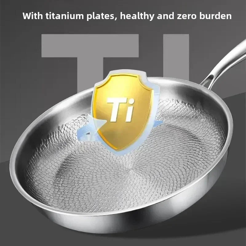 Hammered Titanium Nonstick Pan — Even Heat Cooking 5