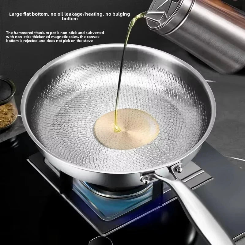 Hammered Titanium Nonstick Pan — Even Heat Cooking 6