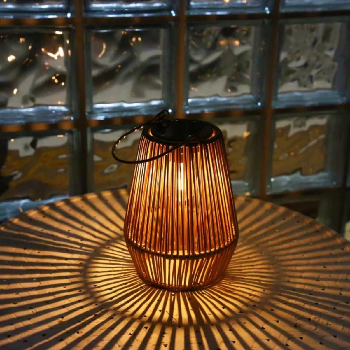 Handmade Solar Garden Lantern — Waterproof Warm Glow 3
