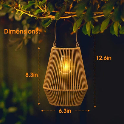 Handmade Solar Garden Lantern — Waterproof Warm Glow 4