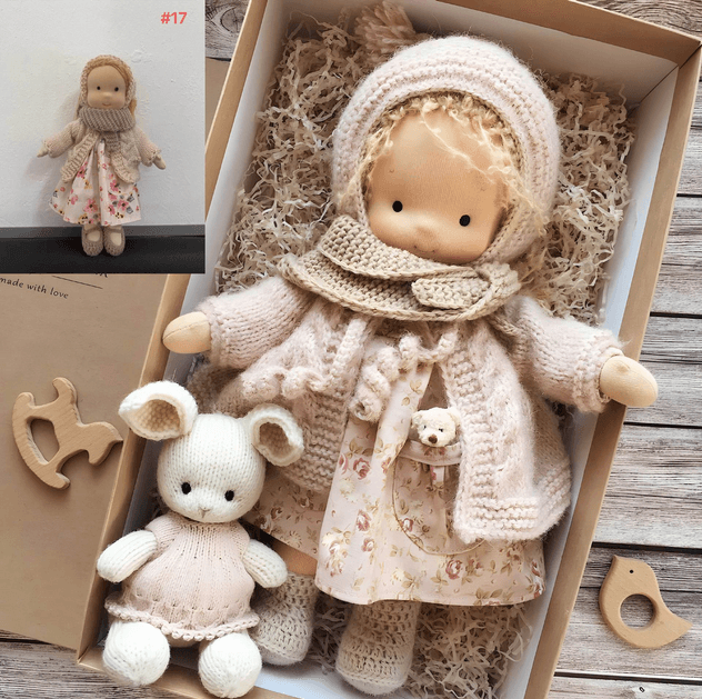 Handmade Waldorf Wool Doll — Soft and Natural 2