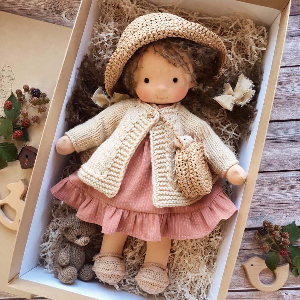 Handmade Waldorf Wool Doll — Soft and Natural 7
