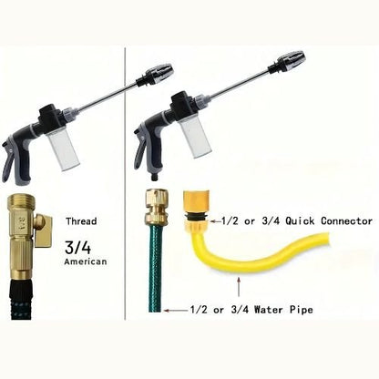 High-Pressure Water Spray Gun with Adjustable Nozzle 3