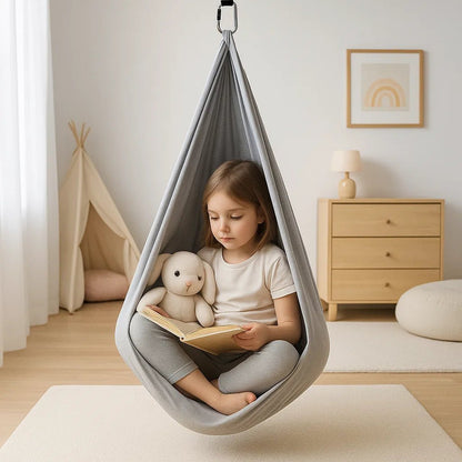 Kids' Sensory Cotton Swing — Calming Therapy Hammock 7