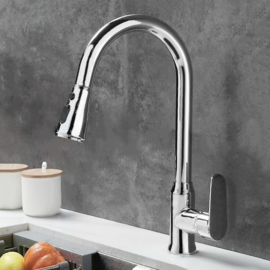 Kitchen Faucet With Pull-Out Sprayer & 360° Swivel 1