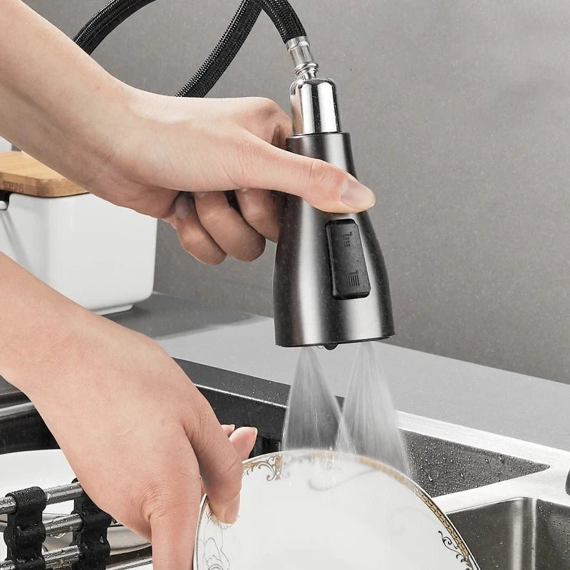 Kitchen Faucet With Pull-Out Sprayer & 360° Swivel 5