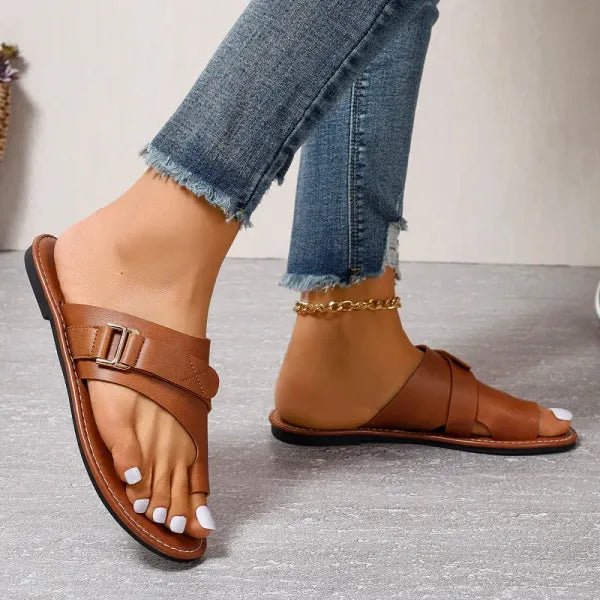 Leather Bunion-Correcting Orthopedic Sandals 9