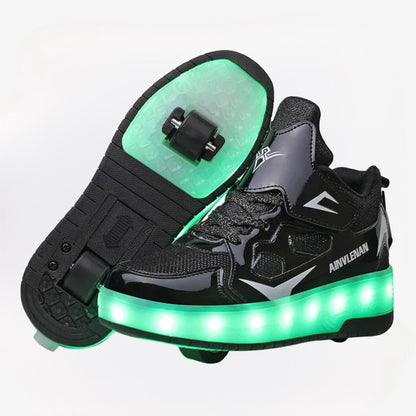 LED Roller Sneakers — Light-Up Shoes for Kids 1