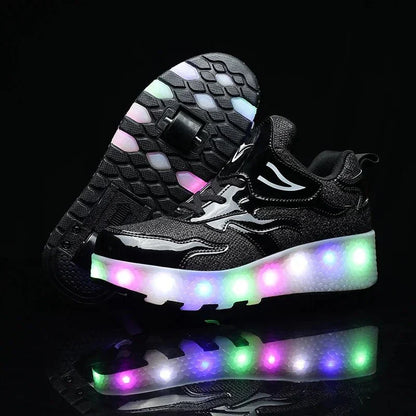 LED Roller Sneakers — Light-Up Shoes for Kids 11