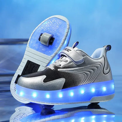 LED Roller Sneakers — Light-Up Shoes for Kids 15