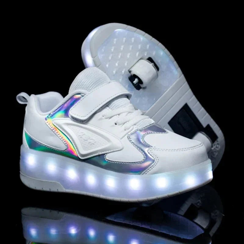 LED Roller Sneakers — Light-Up Shoes for Kids 4