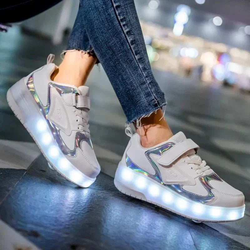 LED Roller Sneakers — Light-Up Shoes for Kids 5