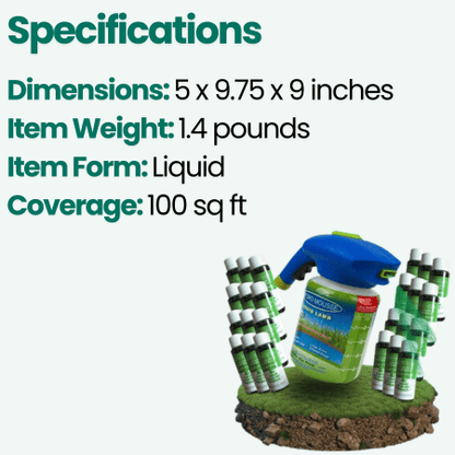 Liquid Lawn Spray Grass Seed Kit — Easy Patch Repair 1