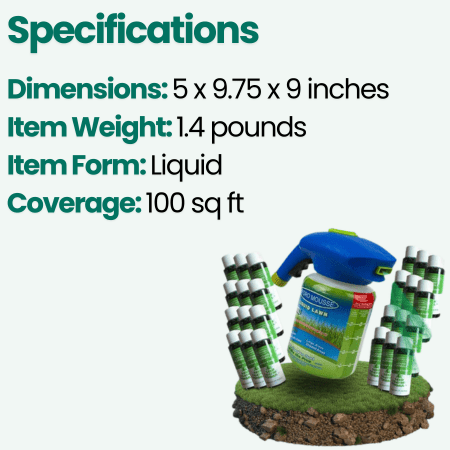 Liquid Lawn Spray Grass Seed Kit — Easy Patch Repair 1