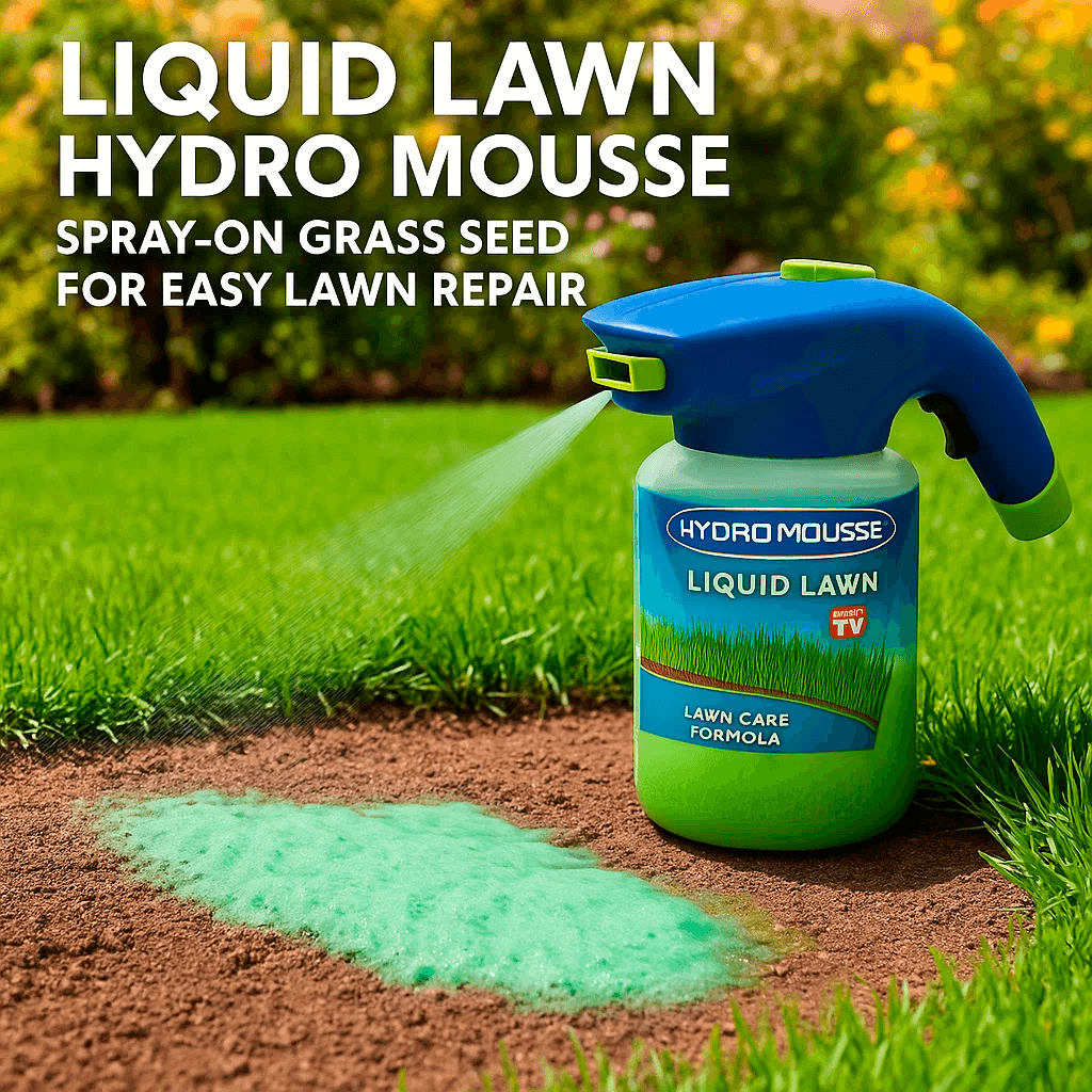 Liquid Lawn Spray Grass Seed Kit — Easy Patch Repair 2