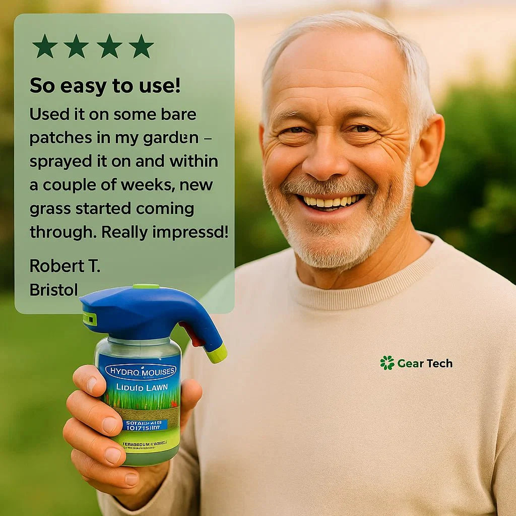 Liquid Lawn Spray Grass Seed Kit — Easy Patch Repair 5