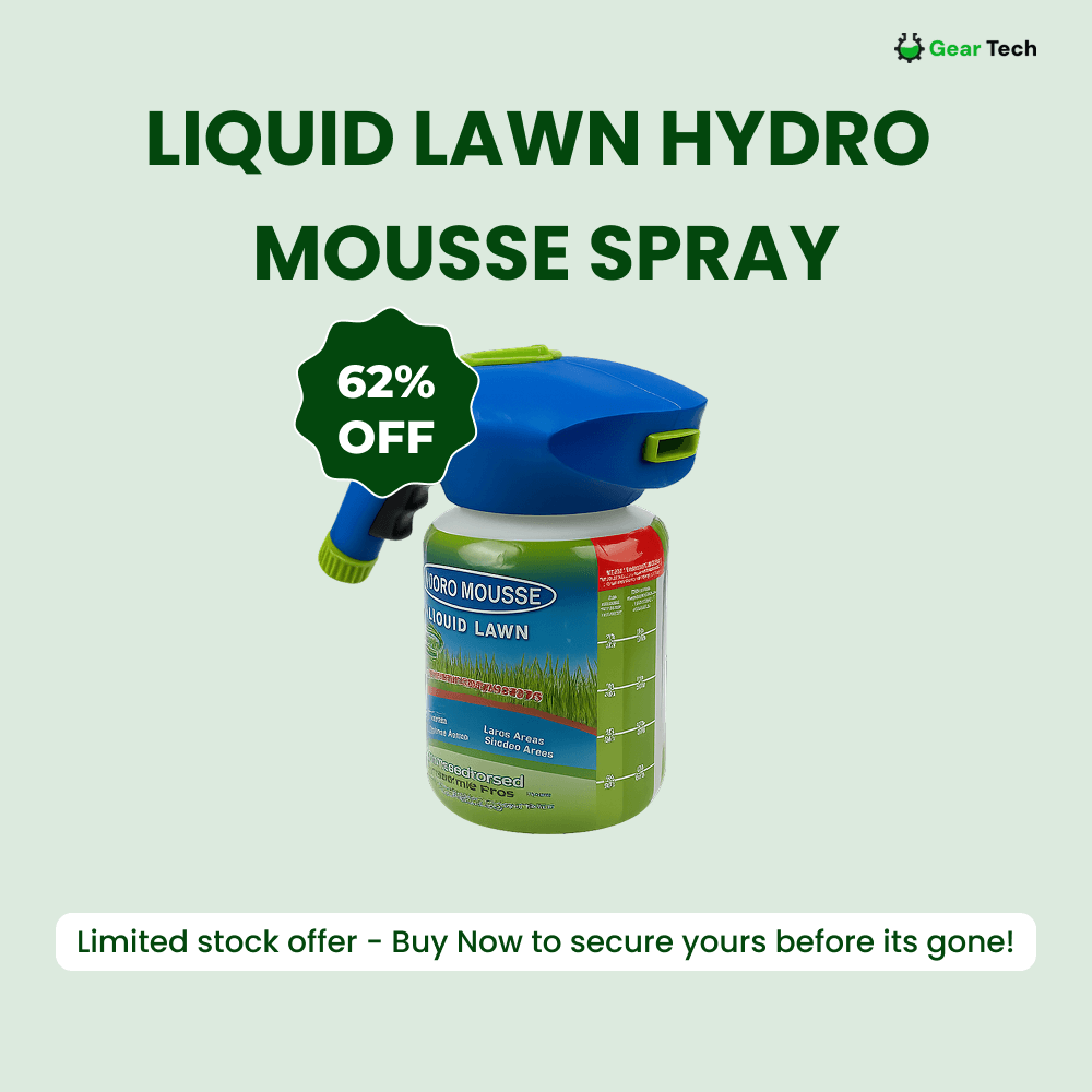 Liquid Lawn Spray Grass Seed Kit — Easy Patch Repair 7