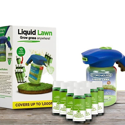 Liquid Lawn Spray Grass Seed Kit — Easy Patch Repair 8