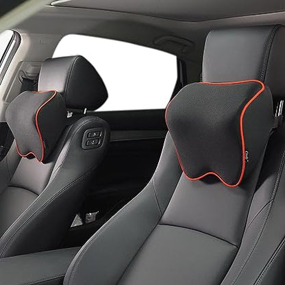 Memory Foam Car Neck Pillows — Ergonomic Set of 2 1