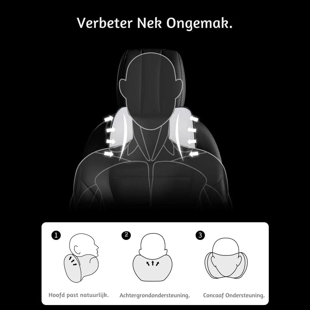 Memory Foam Car Neck Pillows — Ergonomic Set of 2 9