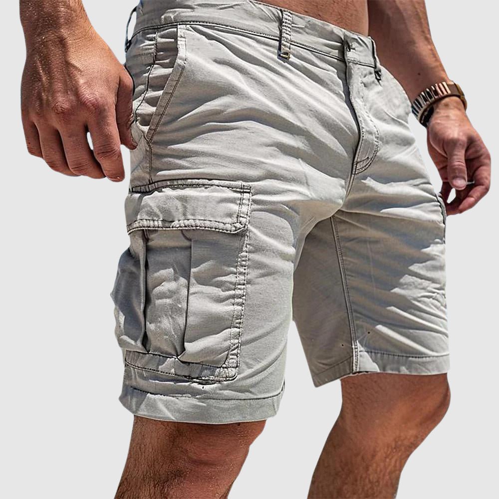 Men's Cargo Shorts — Knee Length with Side Pockets 1