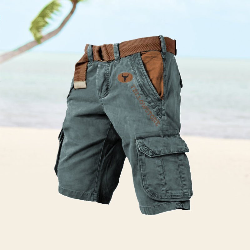 Men's Cotton Cargo Shorts — Six-Pocket Utility 11