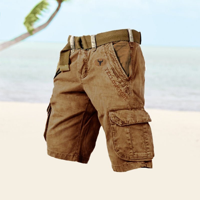 Men's Cotton Cargo Shorts — Six-Pocket Utility 5