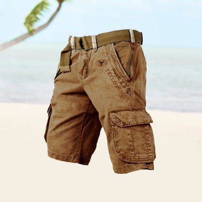 Men's Cotton Cargo Shorts — Six-Pocket Utility 5