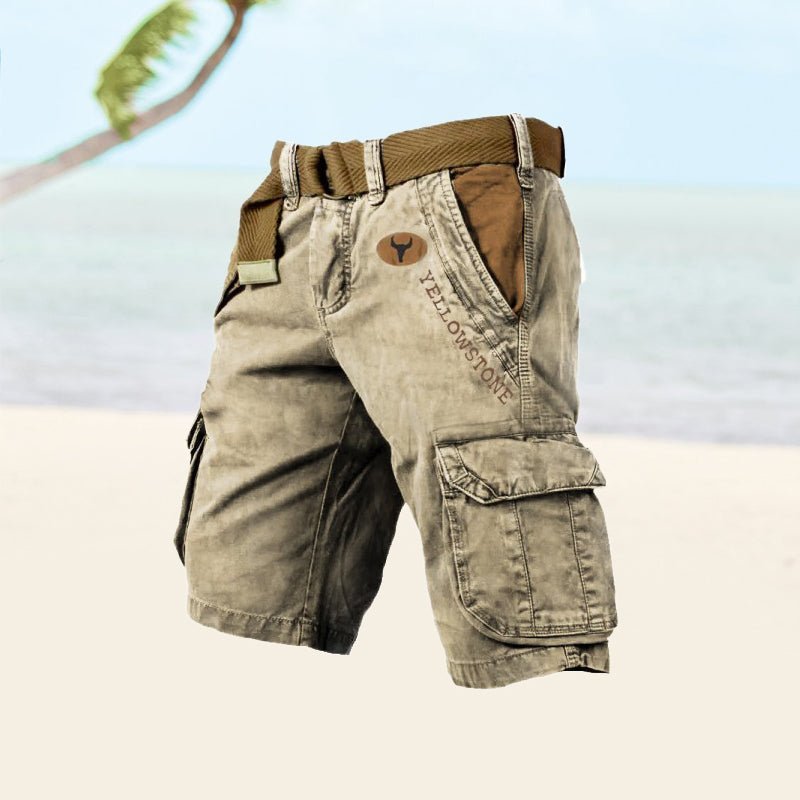 Men's Cotton Cargo Shorts — Six-Pocket Utility 6