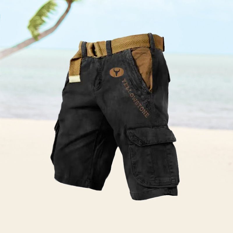 Men's Cotton Cargo Shorts — Six-Pocket Utility 7