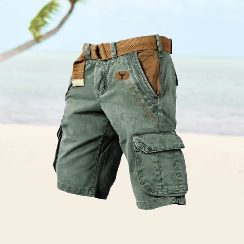 Men's Cotton Cargo Shorts — Six-Pocket Utility 9