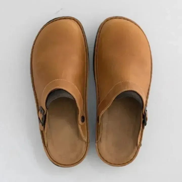 Men's Leather Clogs — Breathable with Rubber Sole 3