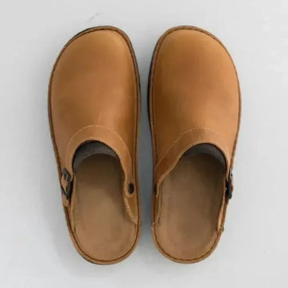 Men's Leather Clogs — Breathable with Rubber Sole 3