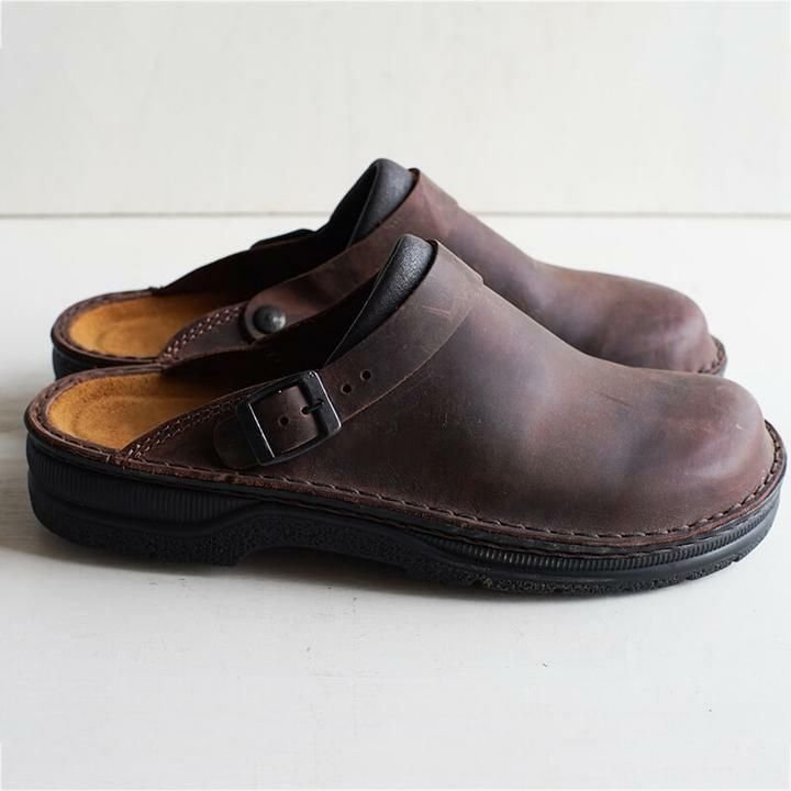 Men's Leather Clogs — Breathable with Rubber Sole 4