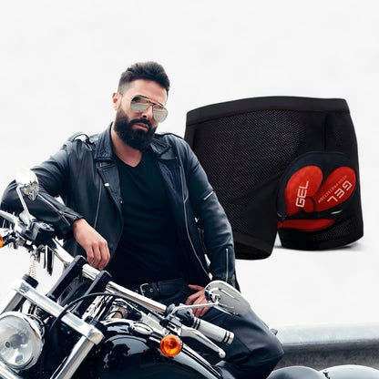Men's Leather Motorcycle Pants With Gel Comfort Padding 6