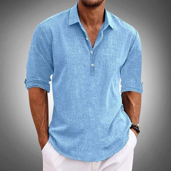 Men's Linen Polo Shirt — Breathable Classic Fit 1