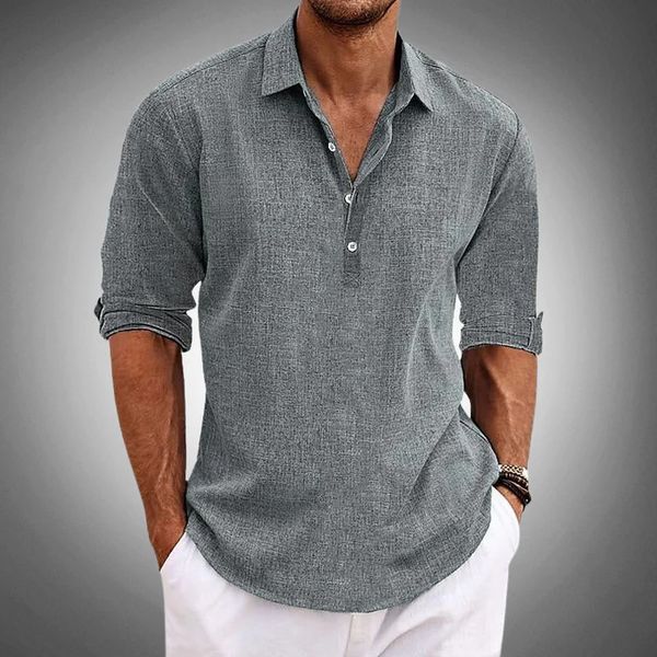 Men's Linen Polo Shirt — Breathable Classic Fit 2