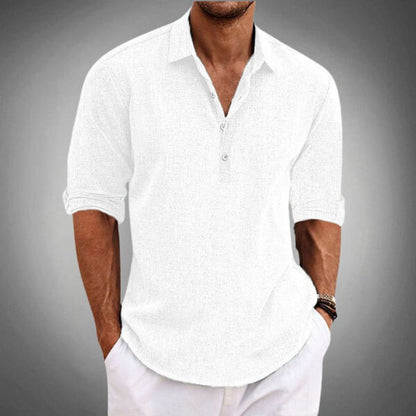Men's Linen Polo Shirt — Breathable Classic Fit 4