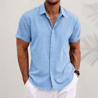 Men's Linen Shirt — Breathable Short-Sleeve Summer 3
