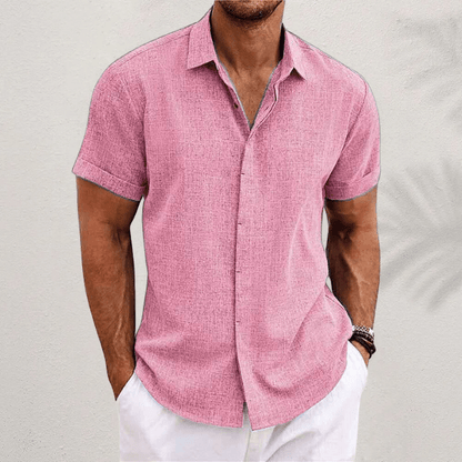 Men's Linen Shirt — Breathable Short-Sleeve Summer 8