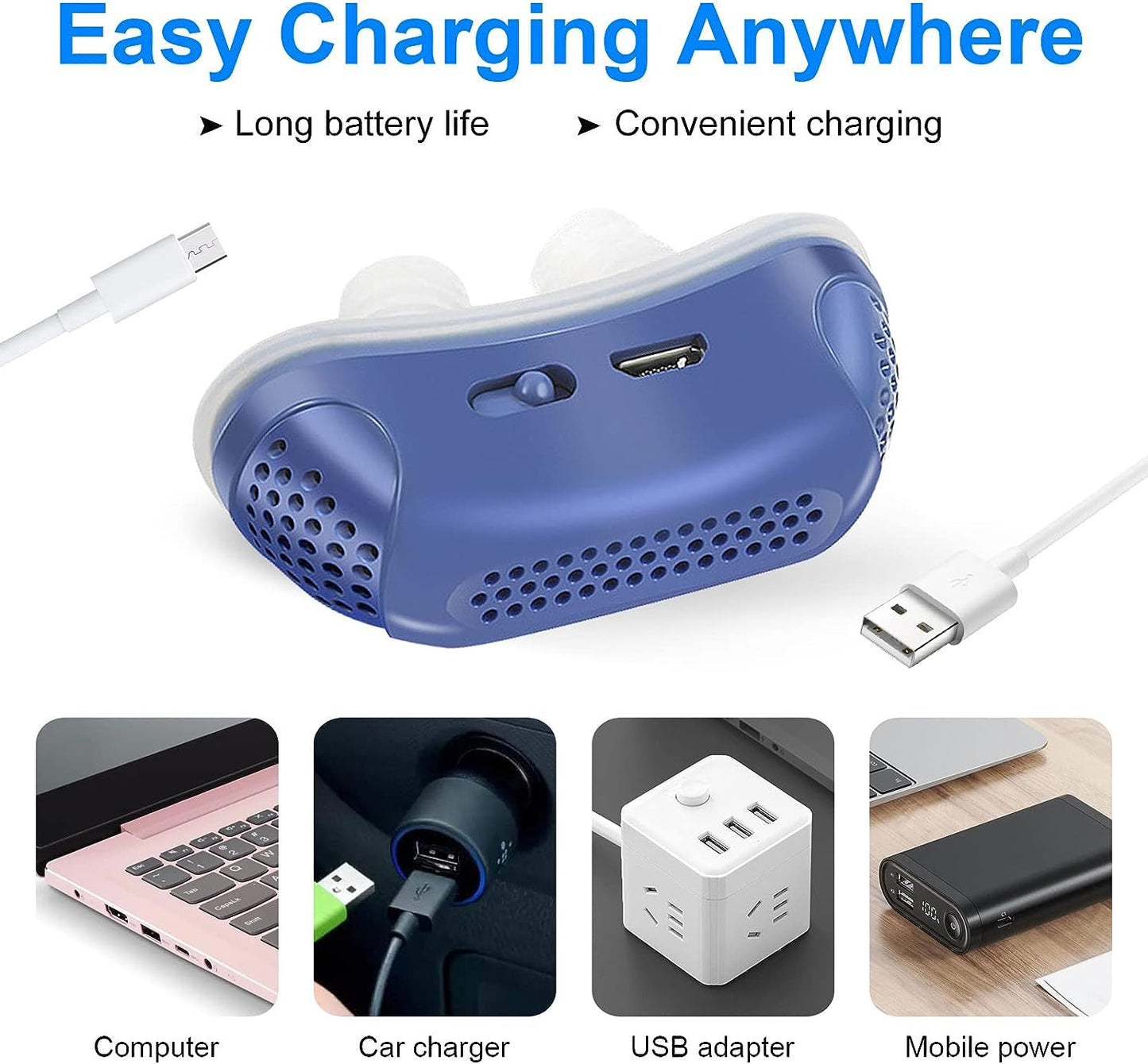 Micro CPAP Anti-Snoring Device for Mild Sleep Apnea 5