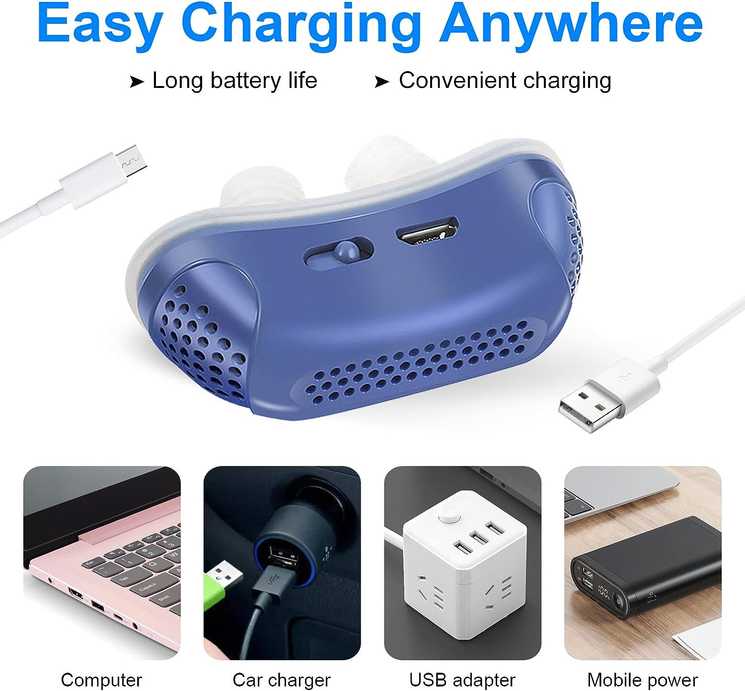 Micro CPAP Anti-Snoring Device for Mild Sleep Apnea 5
